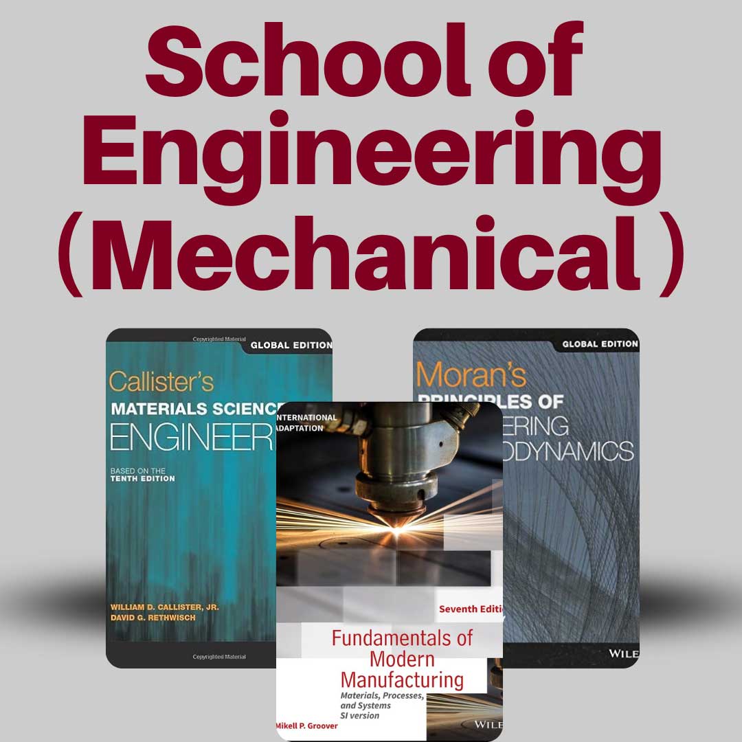 School Of Engineering (Mechanical) New & Latest Arrivals